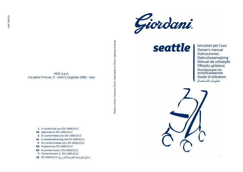 Image de la première page du manuel de l'appareil Seattle