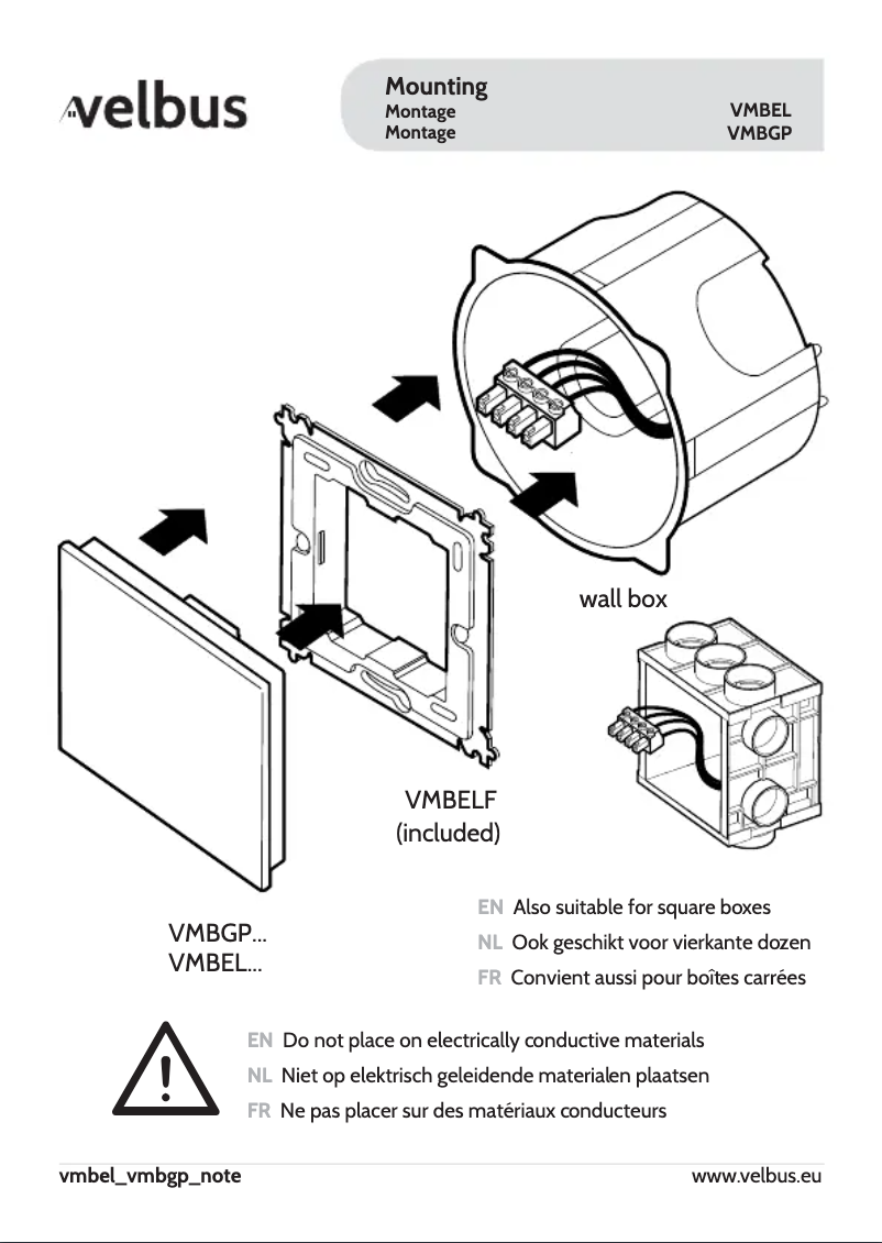 Página 1 del manual Manual de usuario Velbus VMBELO