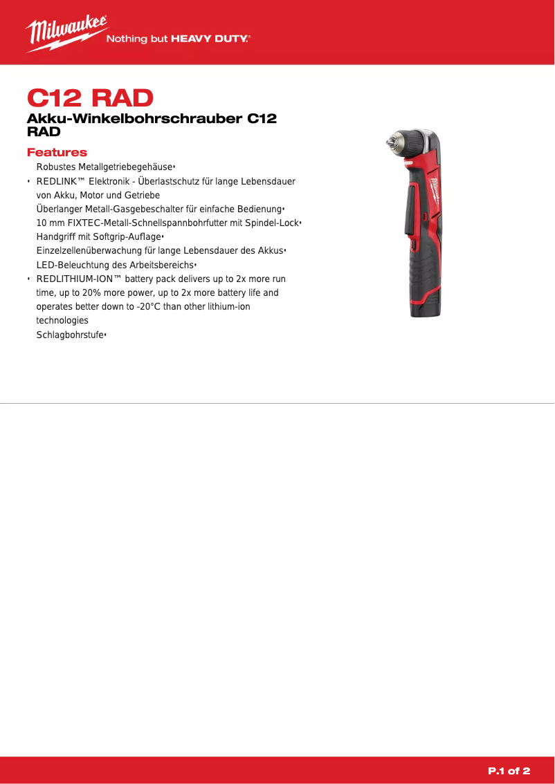 Image de la première page du manuel de l'appareil C 12 RAD