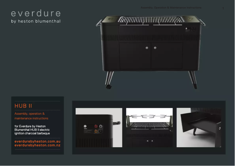 Página 1 del manual Manual de usuario Everdure Hub II HBCE2B