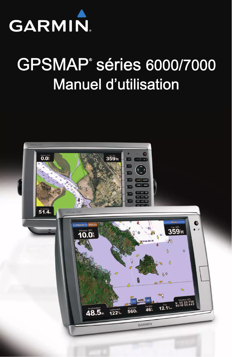 Page 1 de la notice Manuel utilisateur Garmin GPSMAP 7012