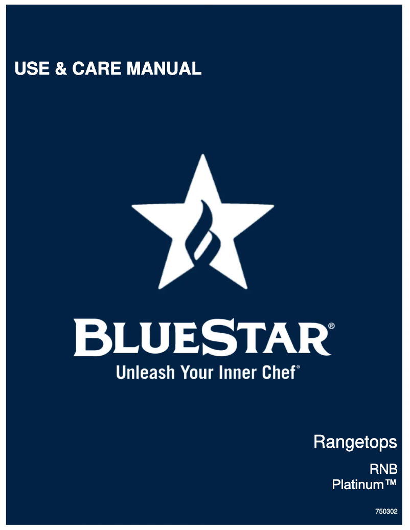 Page n°1 - Manuel utilisateur BlueStar BSPRT6010B