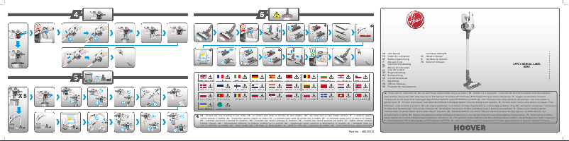Page n°1 - Manuel utilisateur Hoover H-FREE 800 LITE