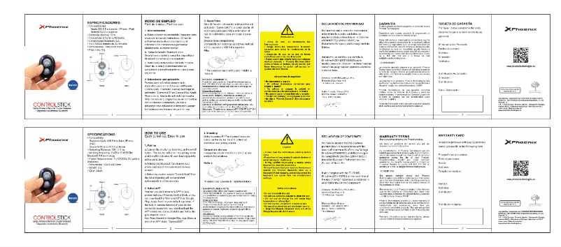 Image de la première page du manuel de l'appareil Control Stick