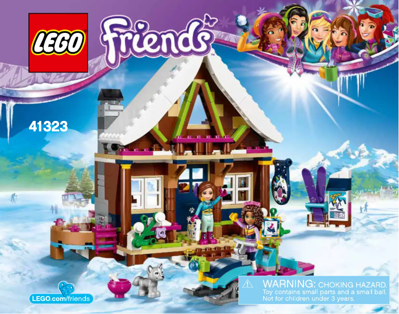 Page 1 de la notice Consignes visuelles Lego Friends 41323