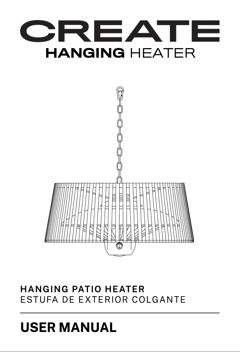 Image de la première page du manuel de l'appareil HANGING HEATER