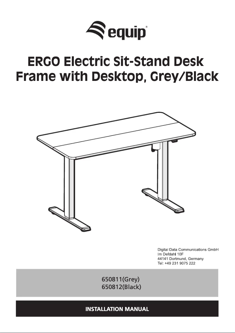 Page 1 de la notice Manuel utilisateur Equip 650811