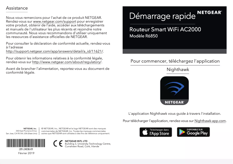 Image de la première page du manuel de l'appareil R6850