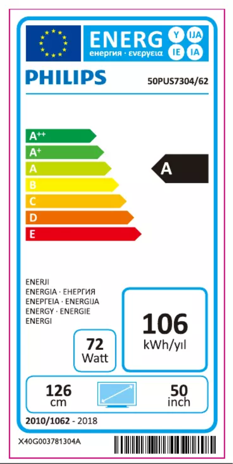 Imagen de la primera página del manual del dispositivo 50PUS7304