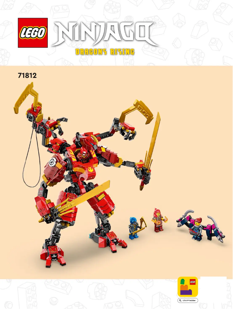 Image de la première page du manuel de l'appareil Ninjago 71812