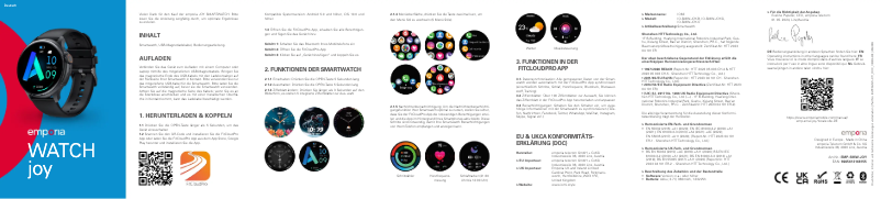 Page 1 de la notice Manuel utilisateur Emporia WATCHjoy