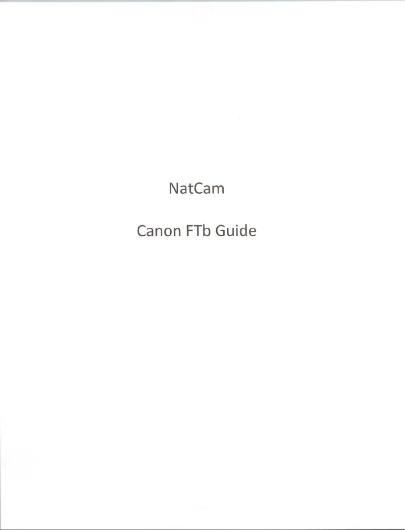 First page image of the manual for FTb