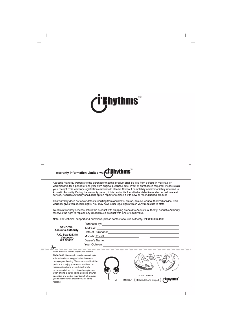 Página 1 del manual Manual de usuario Cyber Acoustics iRhythms A-9900