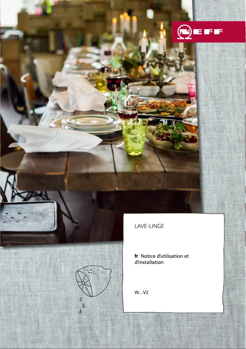 Page 1 de la notice Manuel utilisateur Neff W6440X0