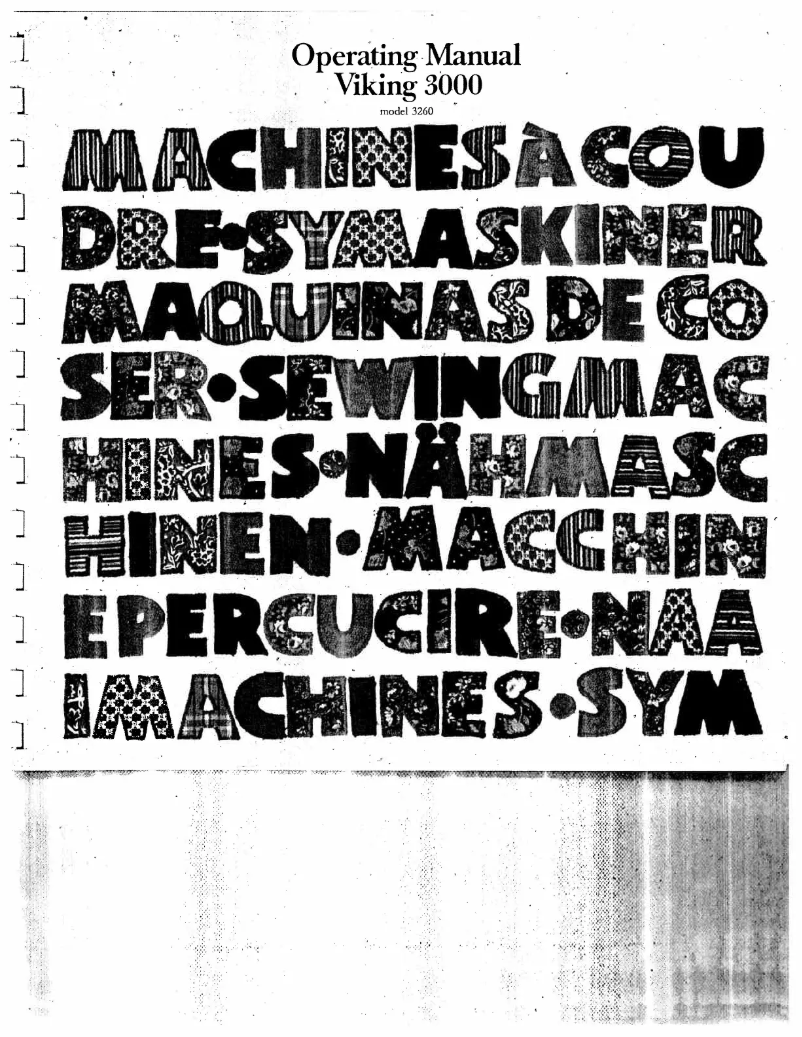 Image de la première page du manuel de l'appareil Viking 3260