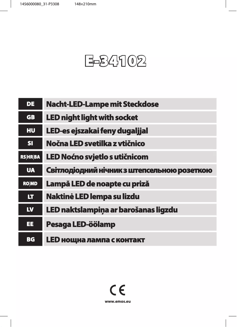 Page n°1 - Manuel utilisateur Emos P3308