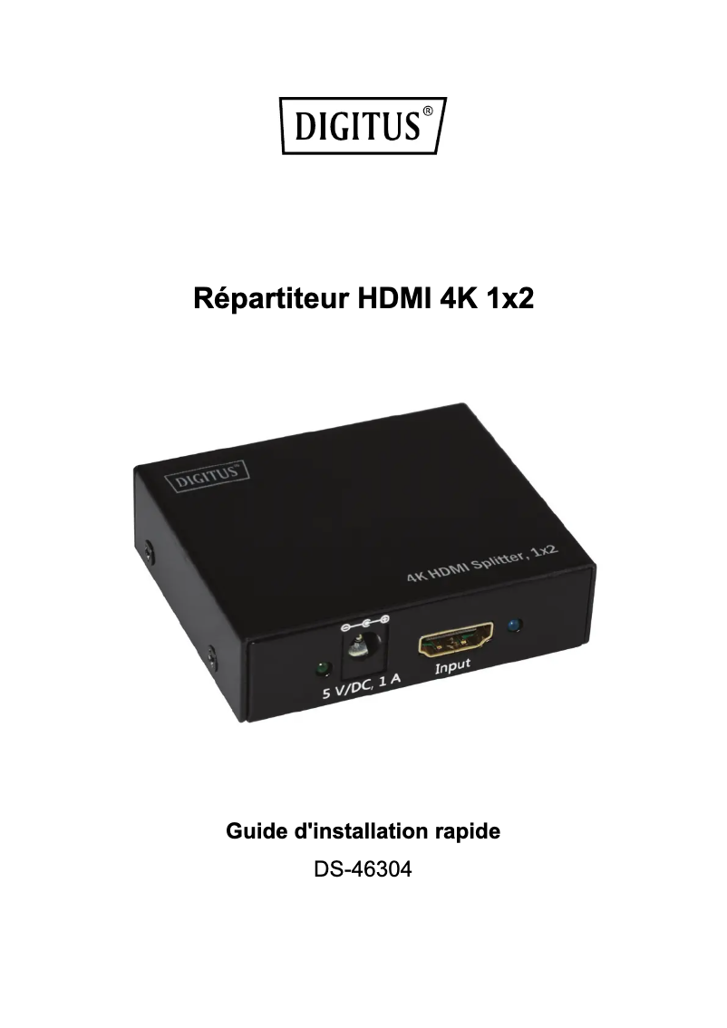 Image de la première page du manuel de l'appareil DS-46304