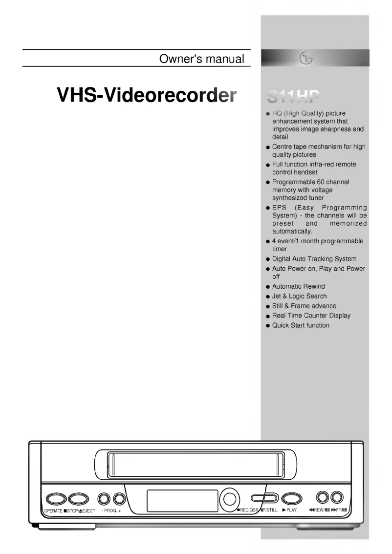 Page n°1 - Manuel utilisateur LG S11HP