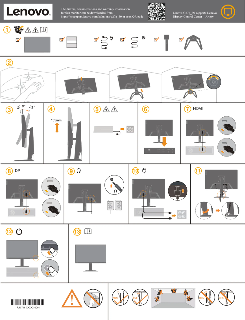 Page 1 de la notice Manuel utilisateur Lenovo G27q-30
