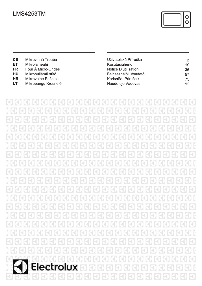 Page 1 of the manual User Manual Electrolux LMS4253TMW