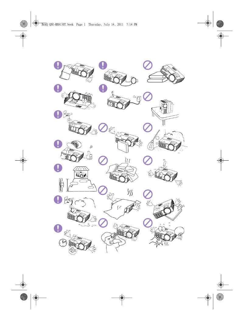 Image de la première page du manuel de l'appareil MX813ST