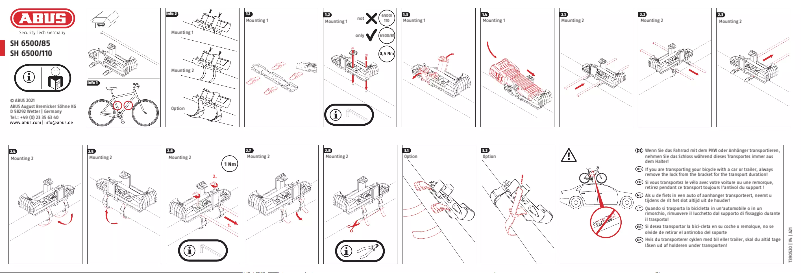 Page 1 de la notice Manuel utilisateur Abus SH 6500/85