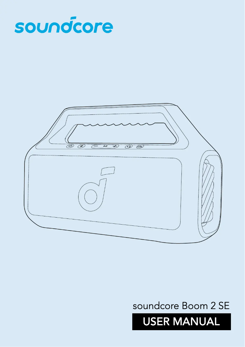 Image de la première page du manuel de l'appareil Boom 2 SE