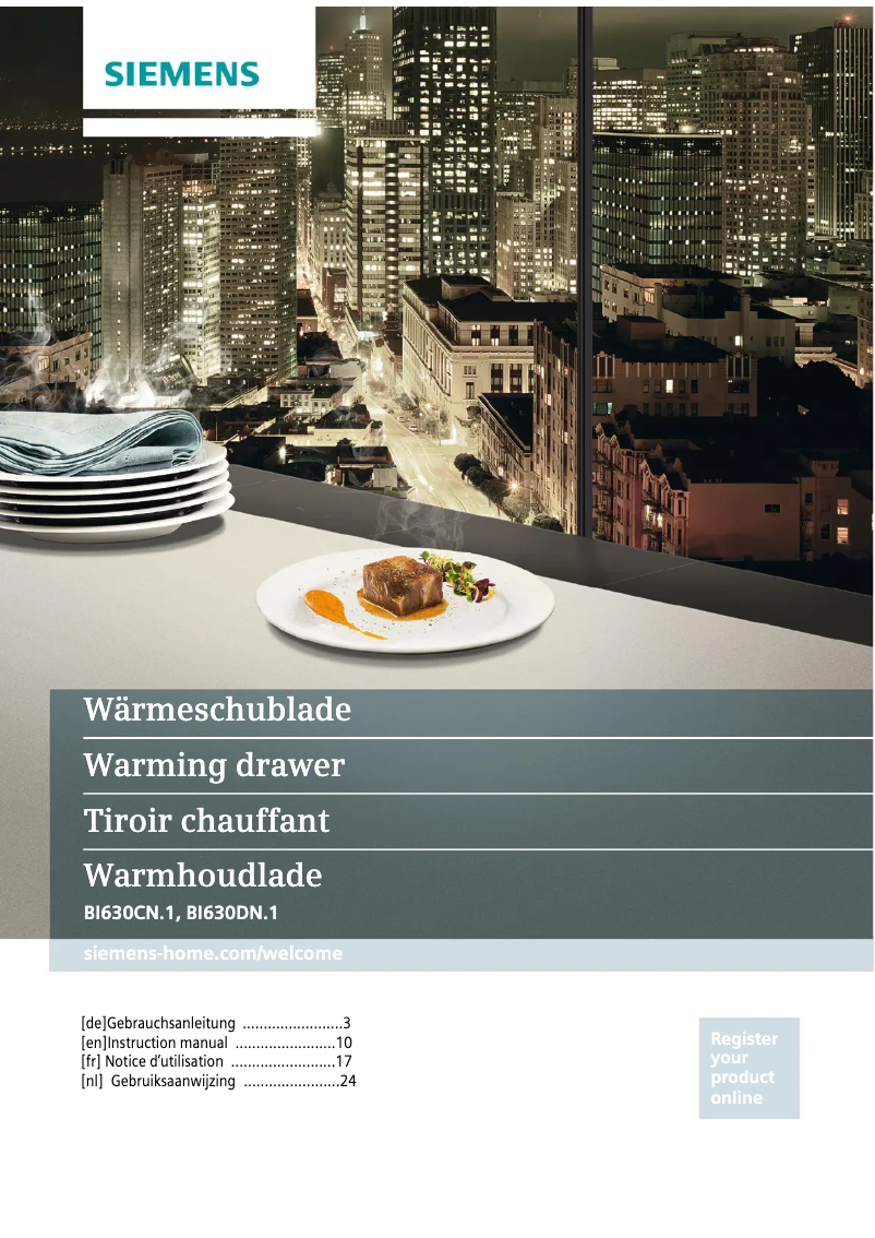 Image de la première page du manuel de l'appareil BI630CNS1