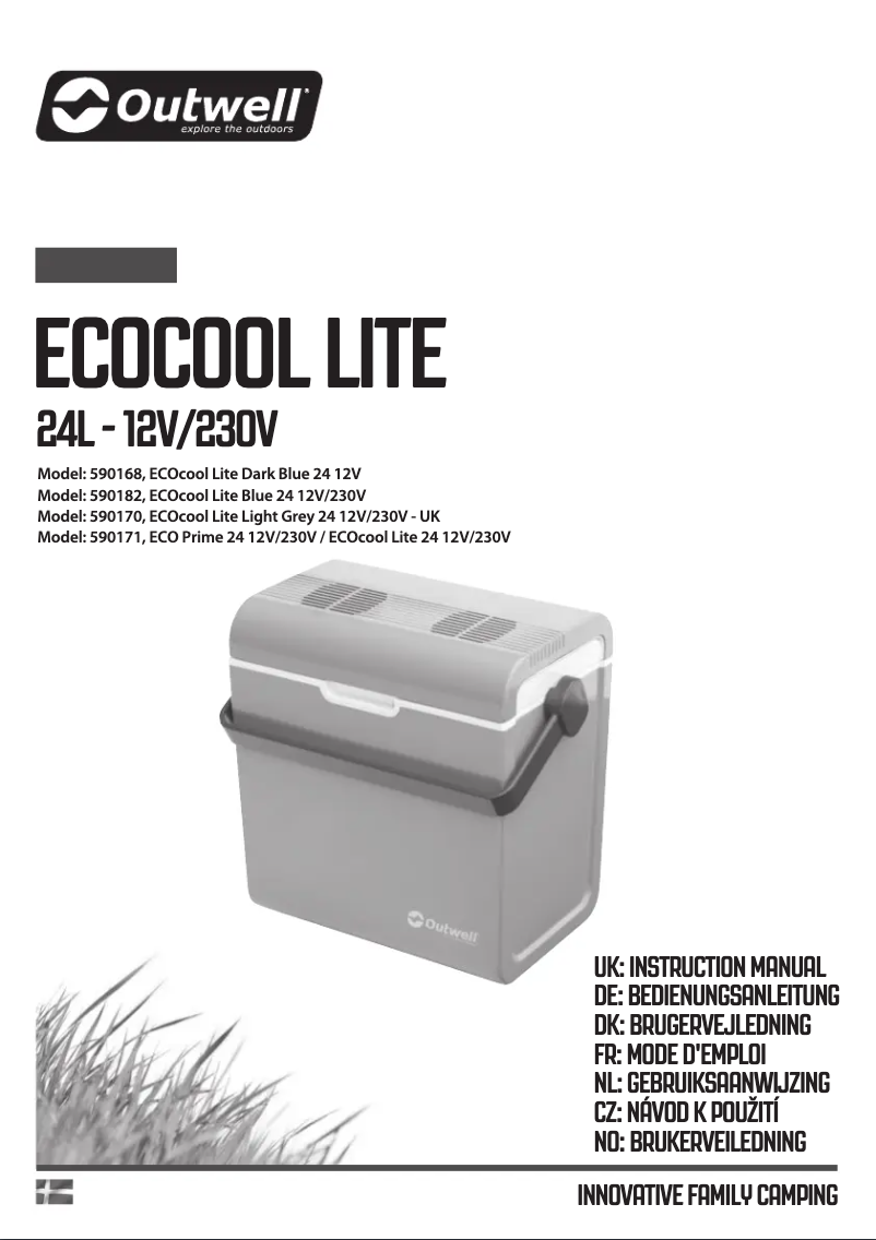 Image de la première page du manuel de l'appareil ECOcool Lite