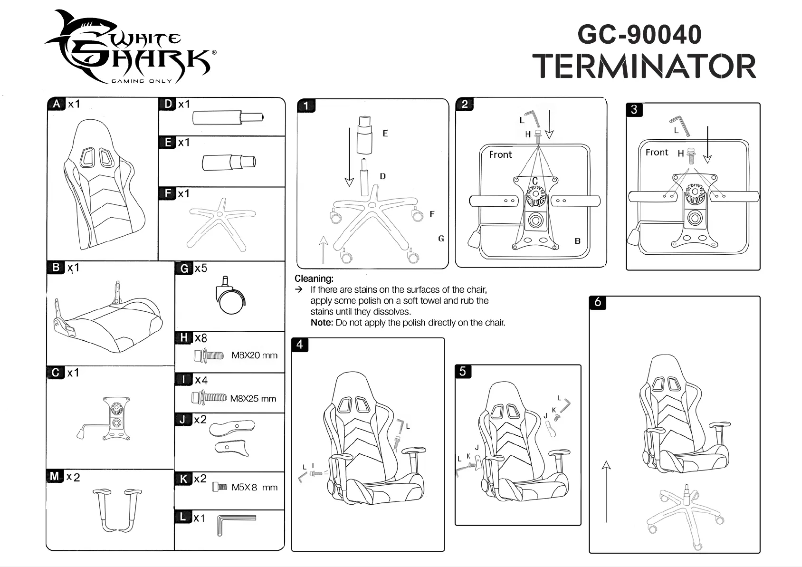 Image de la première page du manuel de l'appareil Terminator