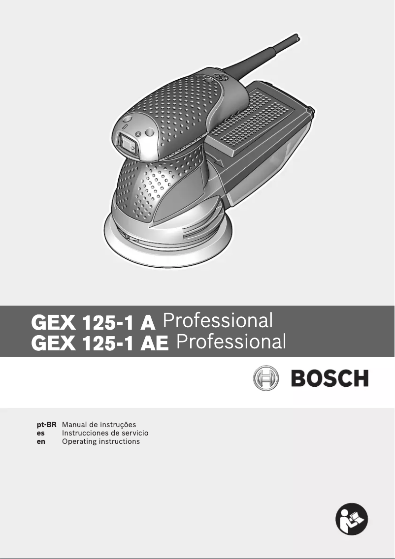 Image de la première page du manuel de l'appareil GEX 125/1 AE Professional