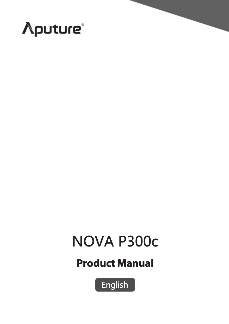 Image de la première page du manuel de l'appareil Nova P300C