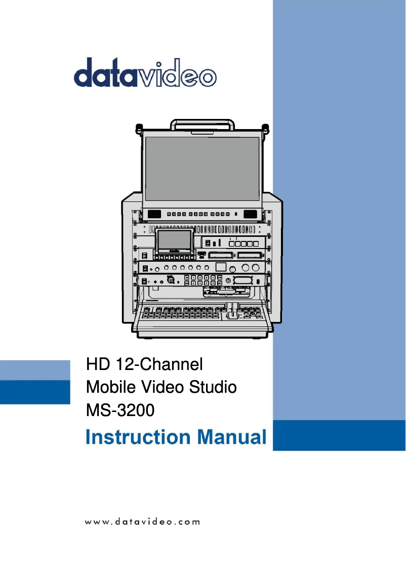 Page n°1 - Manuel utilisateur DataVideo MS-3200