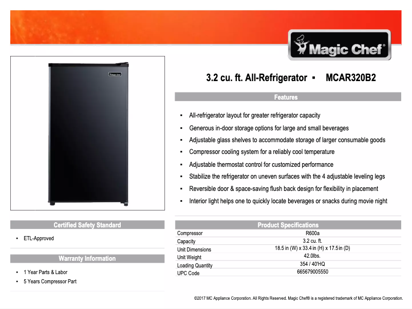 Image de la première page du manuel de l'appareil MCAR320