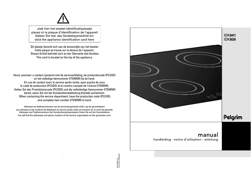 Imagen de la primera página del manual del dispositivo IDK 641