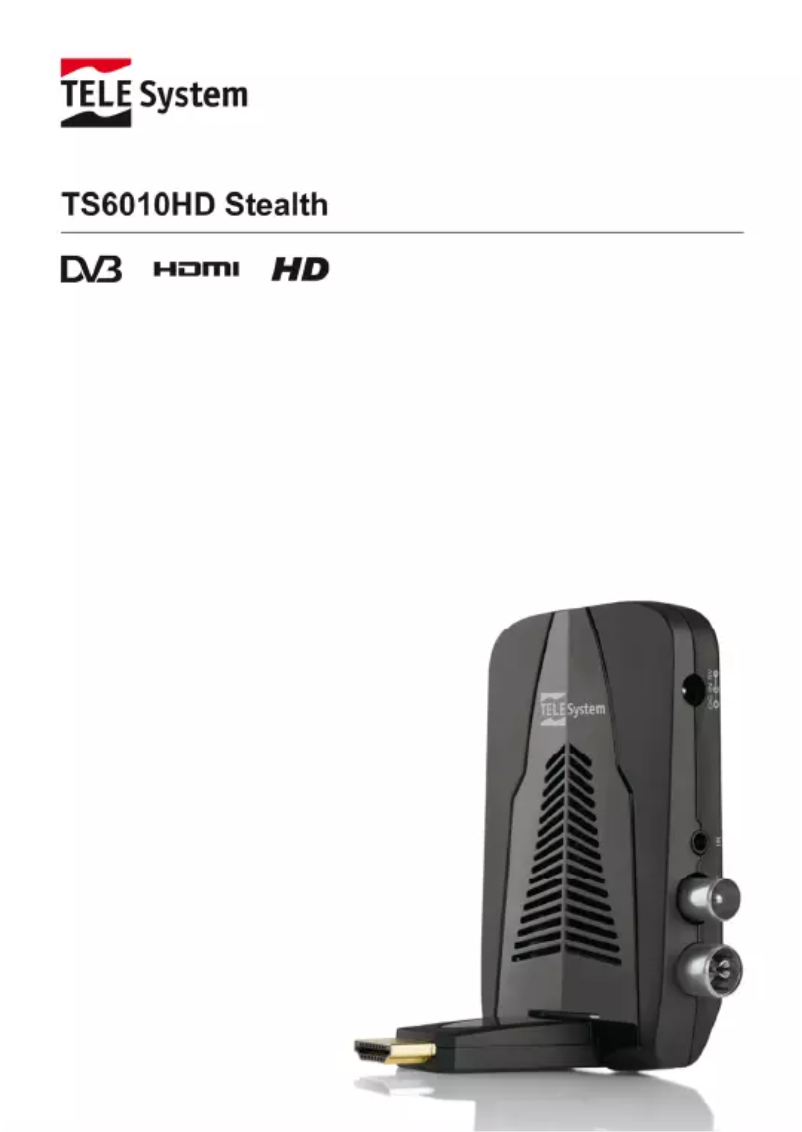 Page 1 de la notice Manuel utilisateur TELE System TS6010HD Stealth