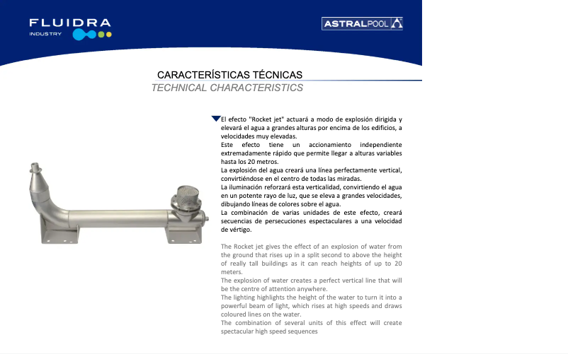 Page n°1 - Manuel utilisateur AstralPool Rocket Jet H