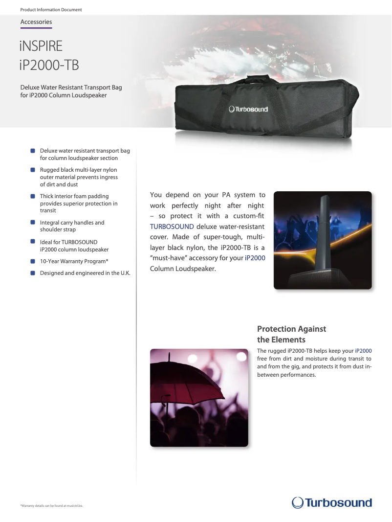 Image de la première page du manuel de l'appareil iP2000-TB