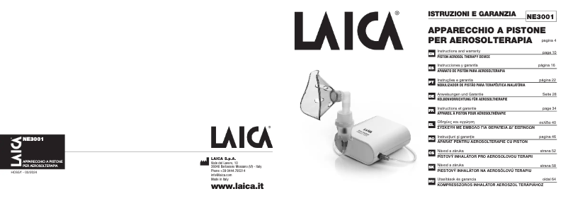 Image de la première page du manuel de l'appareil NE3001