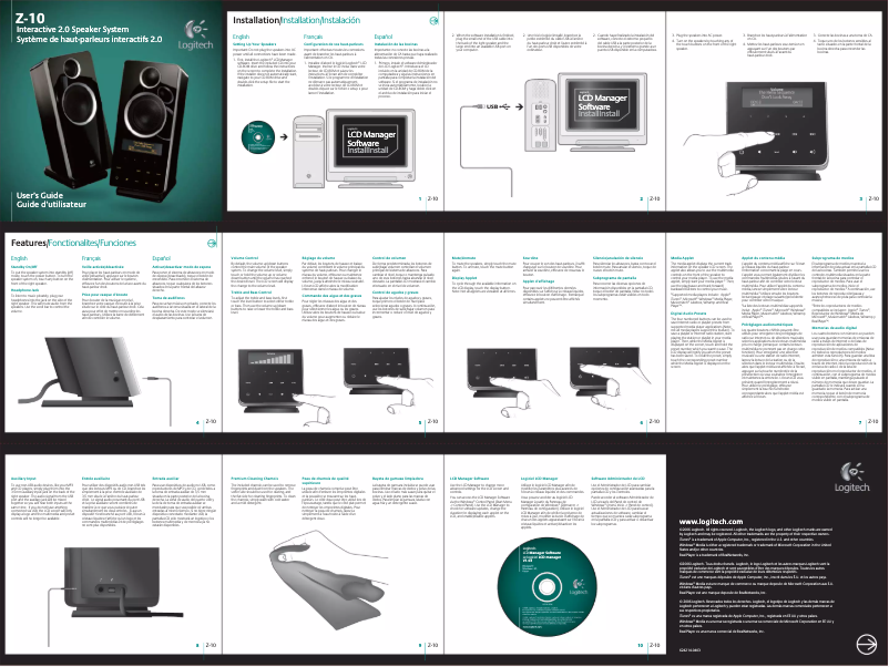 Image de la première page du manuel de l'appareil Z-10