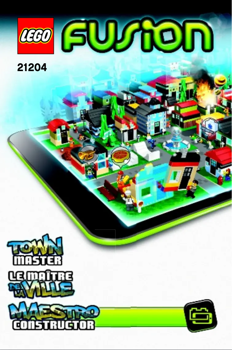 Page n°1 - Manuel utilisateur Lego FUSION Town Master 21204