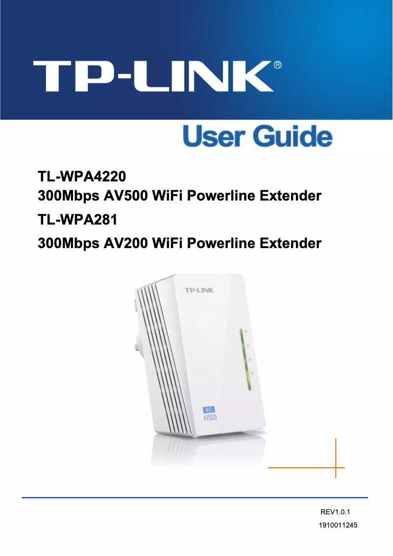 Página 1 del manual Guía de instalación TP-Link TL-WPA281