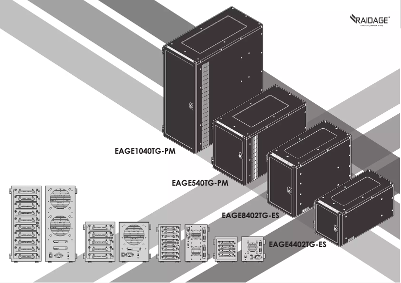 Image de la première page du manuel de l'appareil EAGE540TG-PM