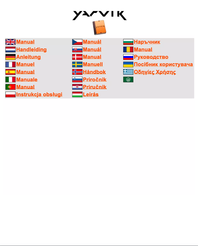 Page 1 de la notice Manuel utilisateur Yarvik Luna 10