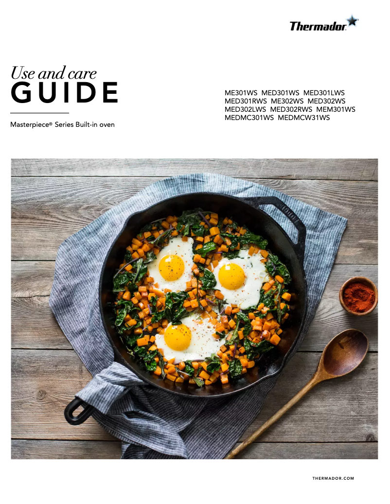 Page 1 de la notice Manuel utilisateur Thermador ME301WS
