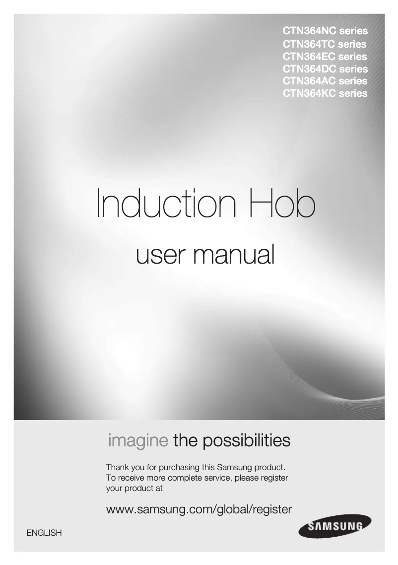 Page 1 de la notice Manuel utilisateur Samsung CTN364NC01
