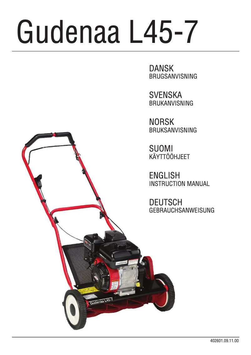 Image de la première page du manuel de l'appareil L 45-7