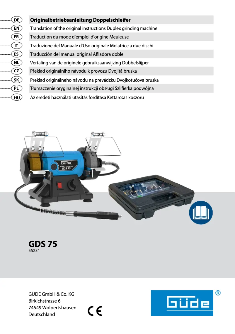 Image de la première page du manuel de l'appareil GDS 75