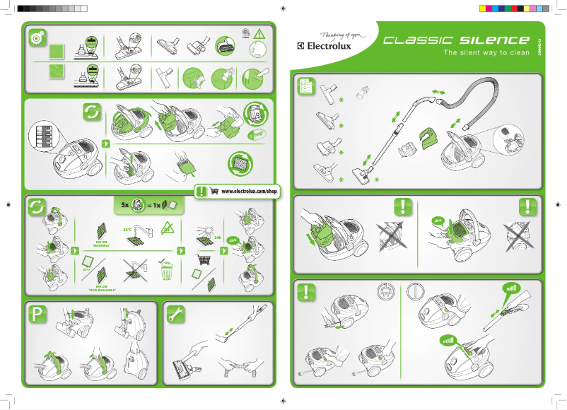 Page n°1 - Manuel utilisateur Electrolux Classic Silence ZCS2100B
