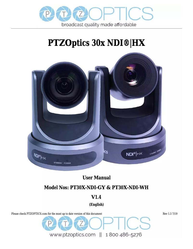 Image de la première page du manuel de l'appareil 30X